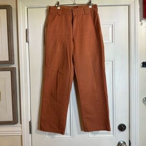 Dickies Men's Worker Crop Rolled Hem Color Rust Size 27